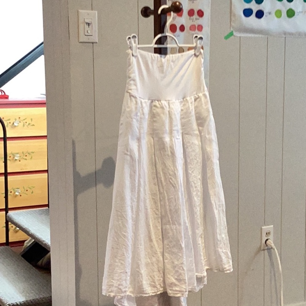 Hi Low long white skirt- SOLD